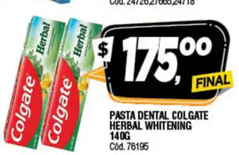 Supermercados Yaguar Colgate Pasta dental Herbal whitening 140g oferta