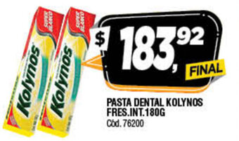 Supermercados Yaguar Kolynos Pasta Dental Fres. Int 180g oferta