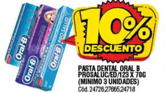 Supermercados Yaguar Oral B Pasta Dental Prosaluc x 70g oferta