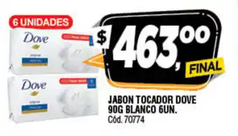 Supermercados Yaguar Dove Jabon Tocador Dove 90g Blanco 6un oferta