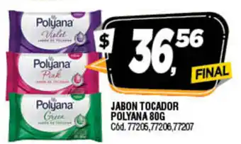 Supermercados Yaguar Polyana Jabon Tocador 80g oferta