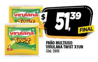 Supermercados Yaguar Virulana Paño Multiuso Twist x 1un oferta