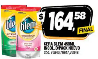 Supermercados Yaguar Blem Cera 450ml oferta