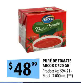 Punto Mayorista Arcor Puré De tomate x 520gr oferta