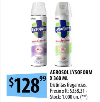 Punto Mayorista Lysoform Aerosol x 360ml oferta