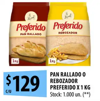Punto Mayorista Pan Rallado O Rebozador Preferido x 1kg oferta