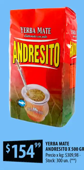 Punto Mayorista Yerba mate Andresito x 500gr oferta