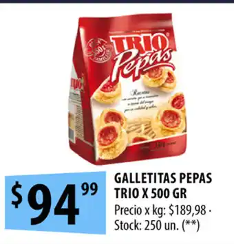 Punto Mayorista Galletitas Pepas Trio x 500gr oferta