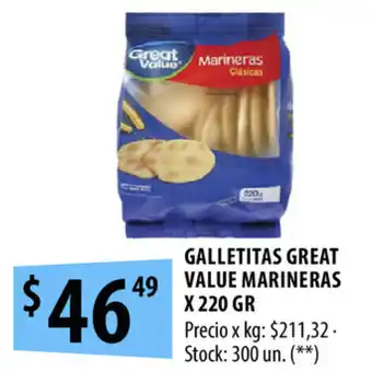 Punto Mayorista Galletitas Great Value Marineras x 220gr oferta