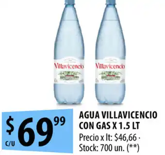 Punto Mayorista Agua Villavicencio Con Gas x 1.5lt oferta