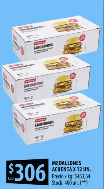 Punto Mayorista Medallones Acuenta x 12un oferta