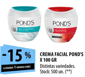 Punto Mayorista Ponds Crema Facial x 100gr oferta