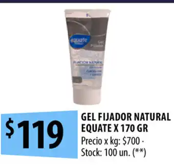 Punto Mayorista Gel Fijador Natural Equate x 170gr oferta