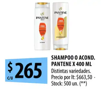 Punto Mayorista Pantene Shampoo O Acond x 400ml oferta
