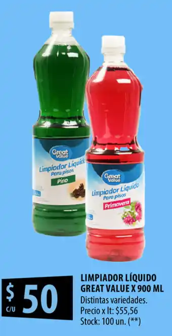 Punto Mayorista Limpiador Liquido Great Value x 900ml oferta