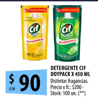 Punto Mayorista CIF Detergente Doypack x 450ml oferta