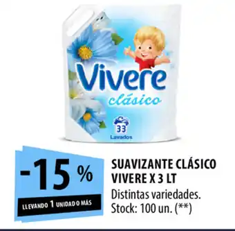 Vivere Suavizante Clásico x 3lt