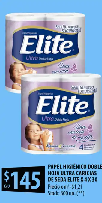 Punto Mayorista Elite Papel Higienico Doble Hoja Ultra Caricias De Seda x 4 x30 oferta