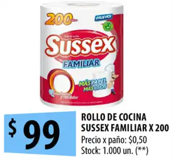Punto Mayorista Sussex Rollo De Cocina Familiar x 200 oferta