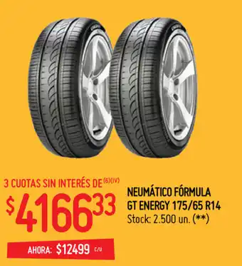 Punto Mayorista Neumático Fórmula GT Energy 175/65 R14 oferta