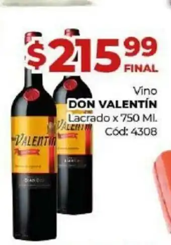Diarco Don Valentín Lacrado x 750ml oferta