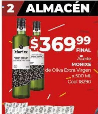 Diarco Morixe Aceite de Oliva Extra Virgen x 500ml oferta