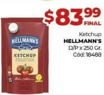 Diarco Hellmann's Ketchup D/P x 250gr oferta