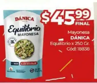 Diarco Dánica Mayonesa Equilibrio x 250 gr oferta