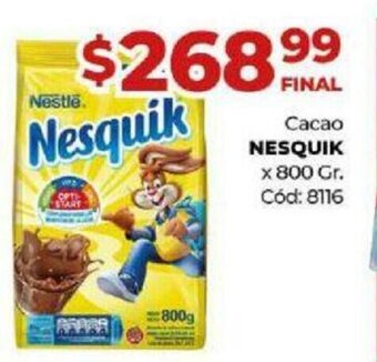 Diarco Nesquik Cacao x 800gr. oferta