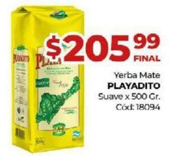 Diarco Playadito Yerba Mate Suave x 500 gr. oferta