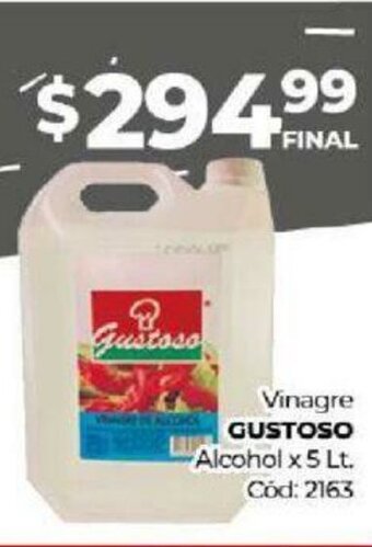 Diarco Gustoso Vinagre Alcohol x 5 Lt. oferta