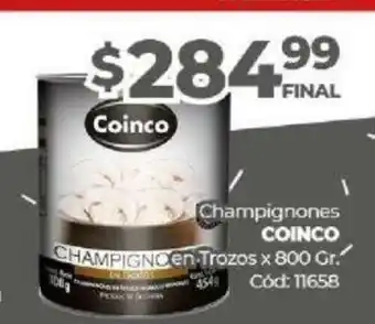 Diarco Coinco Champignones en Trozos x 800 Gr oferta