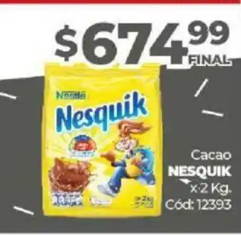 Diarco Nesquik Cacao x 2 kg oferta