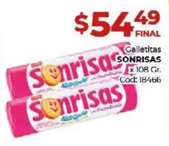 Diarco Galletitas Sonrisas x 108 gr oferta
