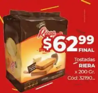 Diarco Riera Tostadas x 200gr oferta