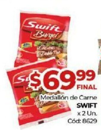 Diarco Swift Medallon de Carne x 2 Un oferta