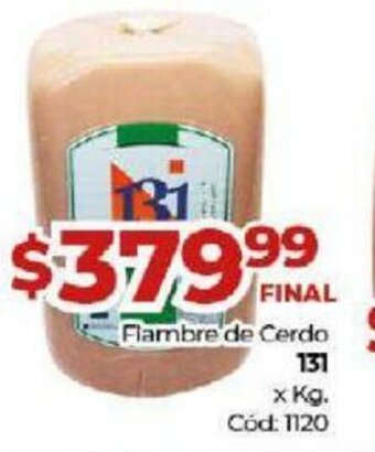 Diarco 131 Fiambre de Cerdo x kg oferta