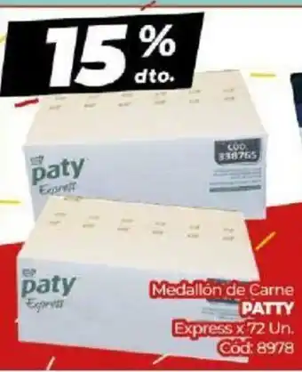 Diarco Patty Medallón de Carne Express x 72 un. oferta