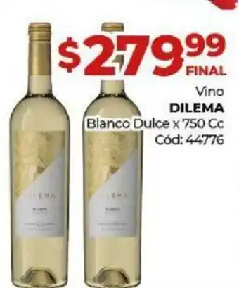 Diarco Dilema Vino Blanco Dulce x 750cc oferta