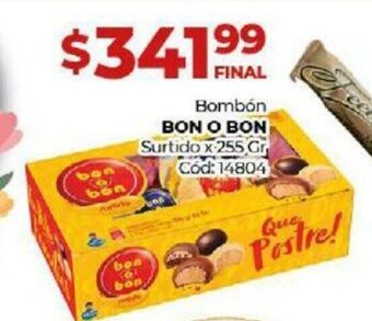Diarco Bon o Bon Bombón Surtido x 255 gr oferta