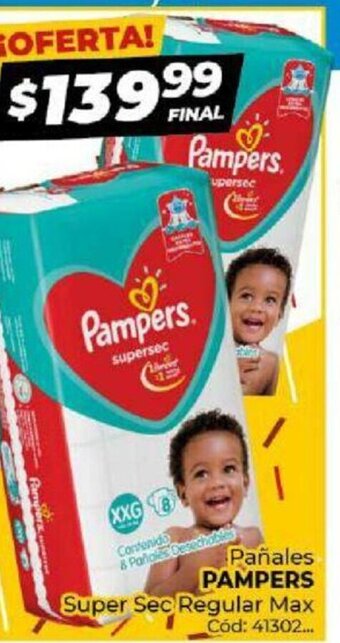 Diarco Pampers Pañales Super Sec Regular Max oferta