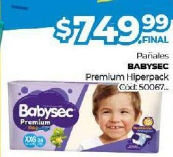 Diarco Babysec Pañales Premium Hiperpack oferta