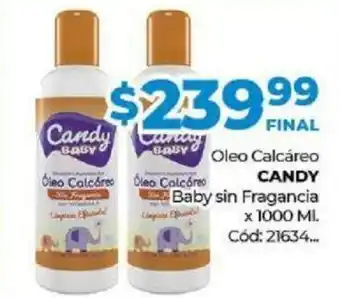 Diarco Candy Oleo Calcáreo Baby sin Fragancia x 1000ml oferta