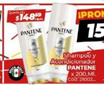 Diarco Pantene Shampoo y Acondicionador x 200 ml oferta
