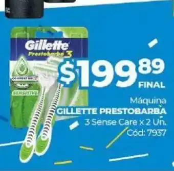 Diarco Gillette Prestobarba Maquina 3 Sense Care x 2 Un oferta
