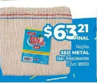 Diarco Sed Metal Rejilla Bar Resistente oferta
