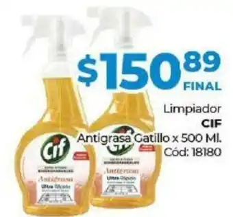 Diarco Cif Limpiador Antigrasa Gatillo x 500ml oferta
