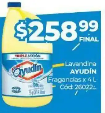 Diarco Ayudin Lavandina Fragrancias x 4L oferta
