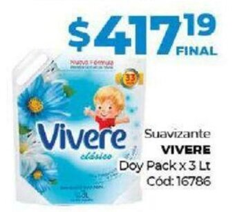 Diarco Vivere Suavizante Doy Pack x 3Lt oferta