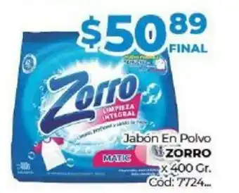 Diarco Zorro Jabón En Polvo x 400gr oferta